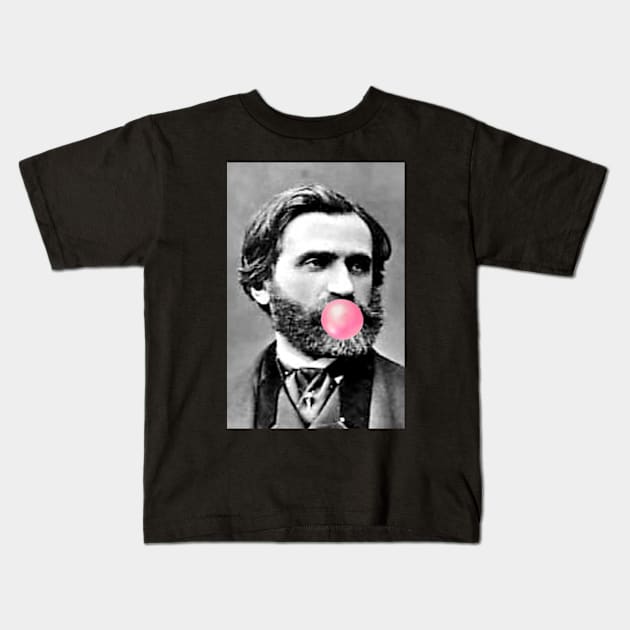 Giuseppe Verdi Kids T-Shirt by TheMusicophile